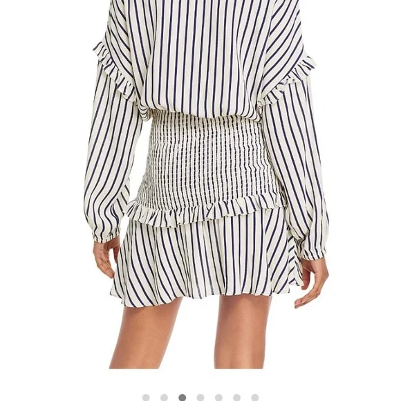 NWT Aqua smocked dress- size M - Picture 6 of 8